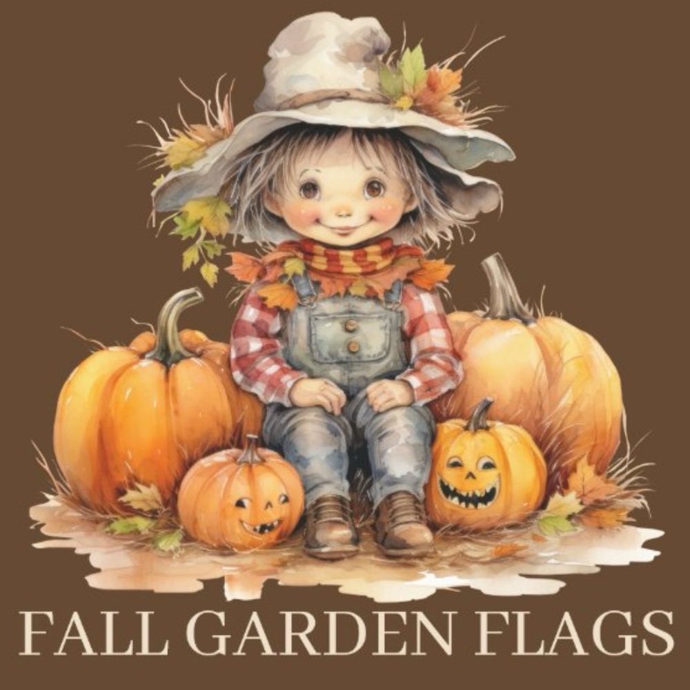 Fall Garden Flags, Pillow Covers and Earrings